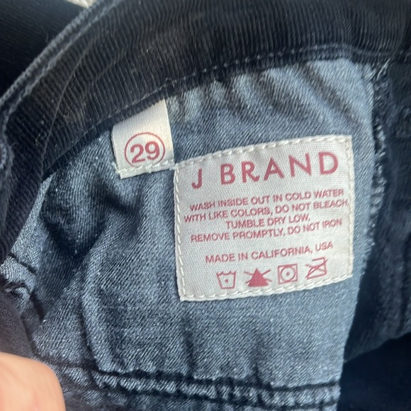 J BRAND CIGARETTE BLACK CORDUROY JEANS - Picture 5 of 8